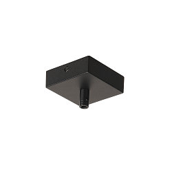 Rosace de plafond pour GLENOS angulaire, avec d�charge de traction, noir mat