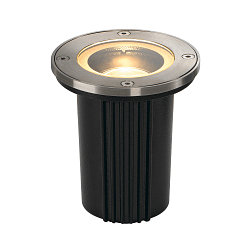 Projecteur encastré DASAR EXACT GU10 rond GU10 IP67, acier inoxydable, noir