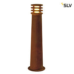 Outdoor Floorlamp RUSTY 40, IP55, 70cm /  19cm, E27 TC-DSE, FeCSi steel rust color