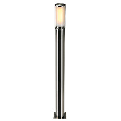 Lampadaire d’extérieur BIG NAILS cylindrique, langue, avec diffuseur E27 IP44, acier inoxydable gradable