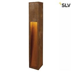 Lampadaire dextrieur RUSTY SLOT 80 grand, angulaire, indirect E27 IP44, rouille gradable