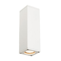 Luminaire mural d�ext�rieur THEO UP/DOWN QPAR51 angulaire, direct / indirect GU10 IP44, blanche gradable