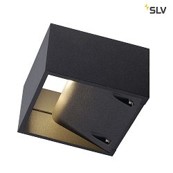 Wall luminaire LOGS WALL, square, LED warmwhite, 6W,, anthracite