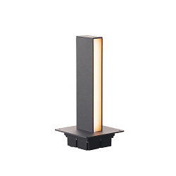 Luminaire d'all�es H-POL TWIN 60 � 2 flammes, angulaire, c�bl� en continu IP55, anthrazit 