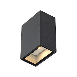 Luminaire mural QUAD 1 angulaire LED IP44, anthrazit