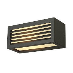 Luminaire mural BOX-L � 1 flamme, angulaire E27 IP44, blanche gradable