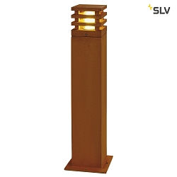 LED Outdoor Floorlamp RUSTY SQUARE 70, IP55, 71 x 12 x 12cm, 8.6W 3000K 90lm, FeCSi steel rust color