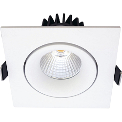 recessed luminaire VELIA TILT square IP44, white matt  11W 740lm 3000K