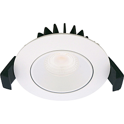 recessed luminaire VELIA LOW PROFILE round IP44, white matt dimmable 5,5W 310lm 2700K