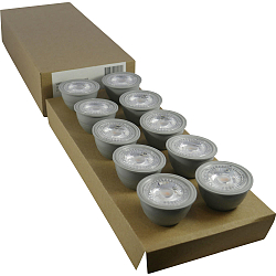 Ampoule LED 10 pièces GU10 4,8W 380lm 4000K 36° gradable opale