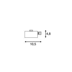 Rosace de plafond pour NAUTILUS SQUARE WL, anthrazit