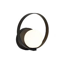Luminaire mural HALO 16/3815 IP20, opale, noir