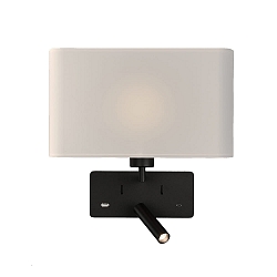 Luminaire mural ROMEO 16/3971 avec interrupteur, avec connexion USB, r�glable E27 IP20