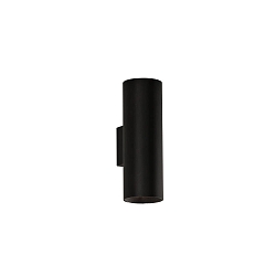 Luminaire mural PIPE 16/3986-2 à 2 flammes IP20, noir