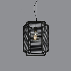 Luminaire à suspension CORDA 45 E27 IP20, noir  