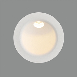 Luminaire d'encastrement mural  REGAL rond IP54, blanche 