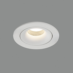 Plafonnier encastré MUSCA à 1 flamme, rond GU10 IP20, blanche 