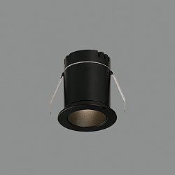 Plafonnier encastré DOT IP20, noir  