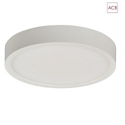 LED ceiling luminaire KORE 3435/14, UGR<19,  14cm, extra flat, white, 12W 3000K 950lm