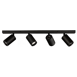 Spot GINA 3874/R4 4 flammes GU10 IP20, noir