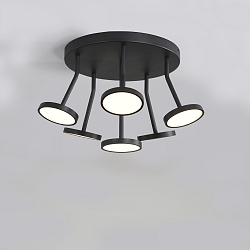 Luminaire de plafond CORVUS IP20, noir  