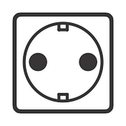 socket F-TYPE GERMAN (NO 4417 /-19) with cover, german version, grey