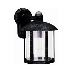 Luminaire mural d'extérieur TYPE NO 1835 Bas, cylindrique E27 44, noir , argent gradable