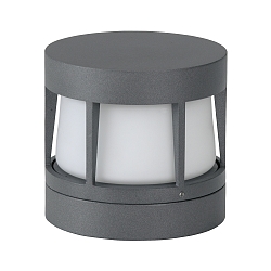 Outdoor LED Wall, Ceiling and Pillar luminaire Type No. 0326, IP54, Ø 14cm, 10W 3000K 900lm,cast alu, dimmable, anthracite