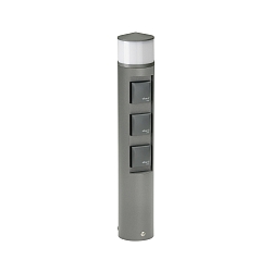 Colonne lumineuse � douille TYPE NO 2202 3 fois, rond, sans fonction de commutation, anthrazit