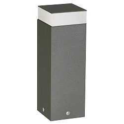 Luminaire en forme de borne TYPE NO 2292 angulaire, court, commutable IP54, anthrazit