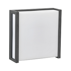 Numéro de maison lumineux TYPE NO 6401 sans abat-jour, carré 44, anthrazit gradable