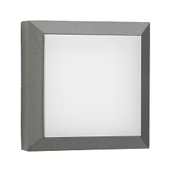 Applique et plafonnier TYPE NO 6562 grand, carré, dimmable, résistant aux chocs 54, anthrazit gradable