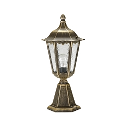 Luminaire en forme de borne TYPE NO 0541 angulaire E27 23, noir  gradable