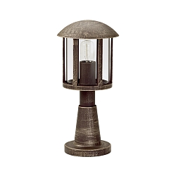 Luminaire en forme de borne TYPE NO 0542 E27 44, noir  gradable