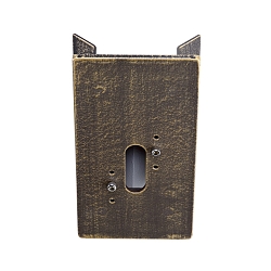 Support d'angle TYPE NO 1007 angulaire marron, laiton satiné