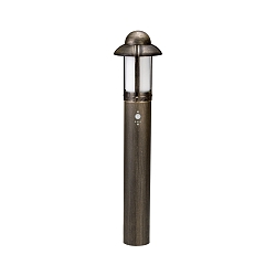 Borne d'�clairage TYPE NO 2025 avec d�tecteur de mouvement E27 44, marron, laiton satin� gradable