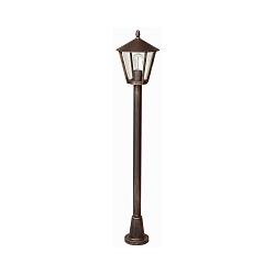 Luminaire d'allées TYPE NO 4129 E27 44, marron, laiton satiné gradable