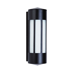 Luminaire mural d'extérieur TYPE NO 0240 cylindrique E27 44, noir mat gradable