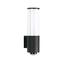 Luminaire mural d'ext�rieur TYPE NO 0311 cylindrique, avec d�tecteur de mouvement E27 44, noir mat