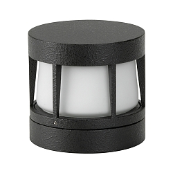 Outdoor LED Wall, Ceiling and Pillar luminaire Type No. 0326, IP54, Ø 14cm, 10W 3000K 900lm, cast alu, opal, dimmable, black