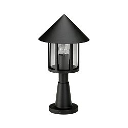 Luminaire en forme de borne TYPE NO 0539 rond E27 44, noir mat gradable