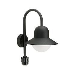 Luminaire mural d'extérieur TYPE NO 0661 avec détecteur de mouvement E27 44, noir  
