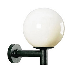 Luminaire mural d'extérieur TYPE NO 0801 grand, rond E27 44, noir mat gradable