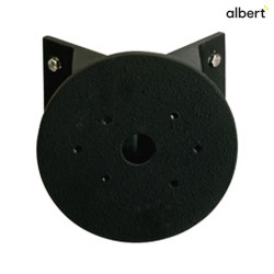 Corner bracket round Type No. 1005 for Albert Outdoor Wall luminaires, black matt