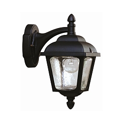 Luminaire mural d'extérieur TYPE NO 1813 Bas, angulaire E27 44, noir mat gradable