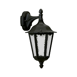 Luminaire mural d'extérieur TYPE NO 1819 Bas, angulaire E27 23, noir mat gradable