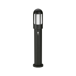 Borne d'�clairage TYPE NO 2015 rond, avec d�tecteur de mouvement E27 44, noir mat gradable
