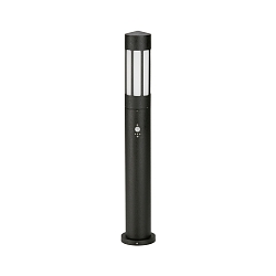 Bollard light Type No. 2249 with motion sensor (Type 2019), IP44, 90cm, E27 QA55 max. 57W, cast alu / opal glass, black