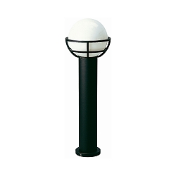 Borne d'éclairage TYPE NO 2030 rond E27 44, noir mat gradable