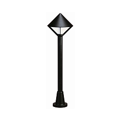 Luminaire d'allées TYPE NO 2031 E27 44, noir mat gradable
